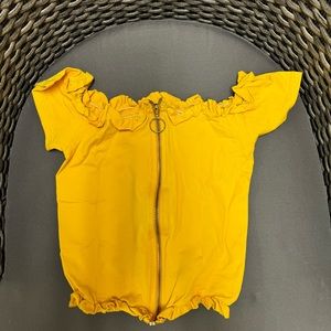 Off the shoulder crop top